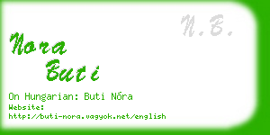 nora buti business card