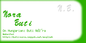 nora buti business card